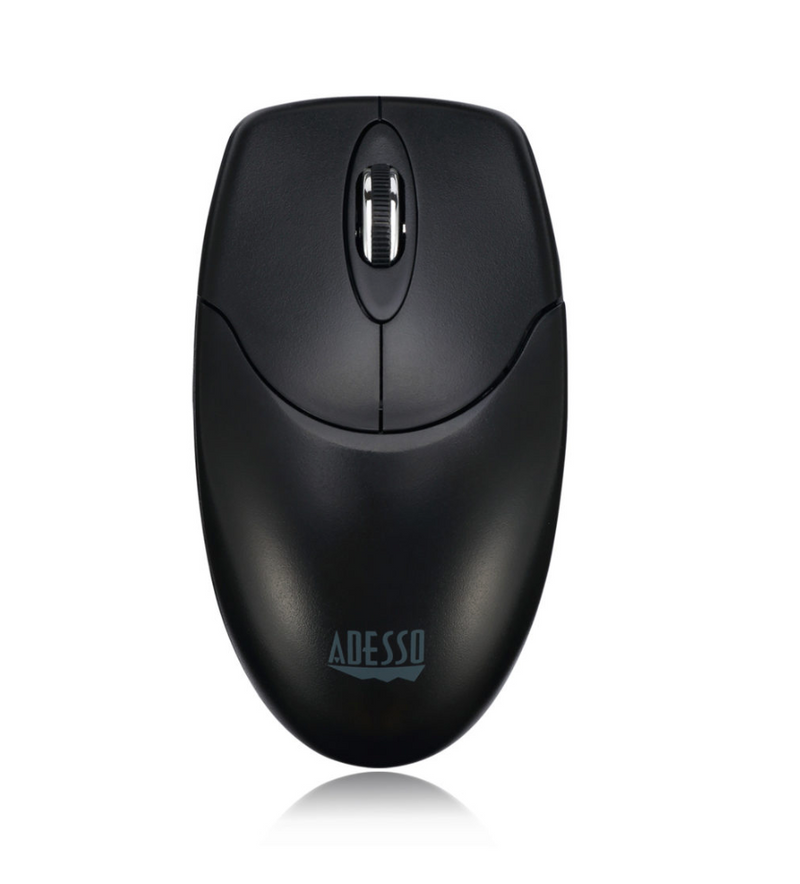 Adesso - Mouse Wireless Antimicrobial M60 3 Buttons optical scroll up to 1200dpi PC/Mac - Black