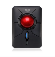 Adesso - Trackball Mouse Wireless Ergonomic T50 7 Buttons Programmable Large 2in Ball Centre up to 4800dpi PC/Mac - Black