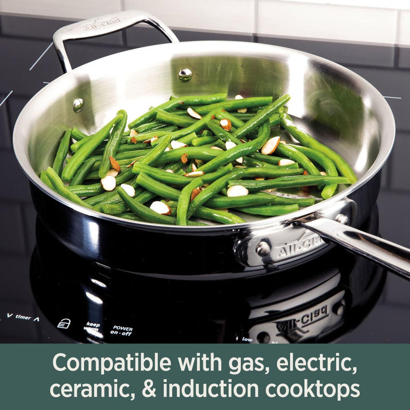 All-Clad - D5 Stainless Brushed 5 - Ply Bonded Cookware Set - 10-Piece Set