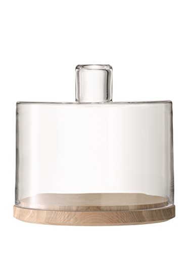LSA - Lotta - Cake Dome with with Ash Wood Base 25 | 25.5 cm