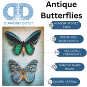 DIAMOND DOTZ - Antique Butterflies - Limolin 
