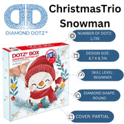 DIAMOND DOTZ - ChristmasTrio Snowman - Limolin 