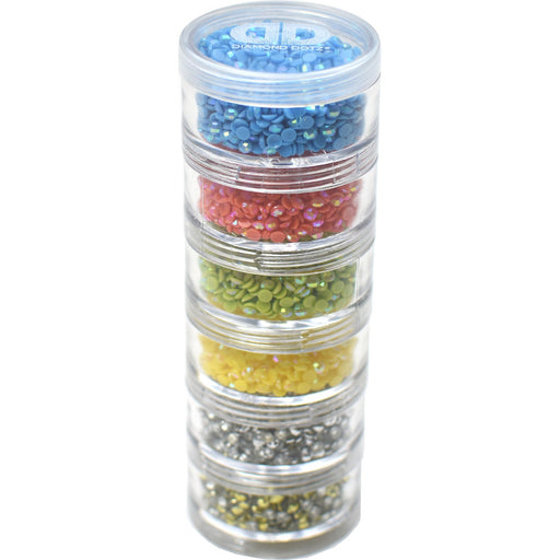 DIAMOND DOTZ - DD 6 Tier Twist Stackable Cylinder Storage - Limolin 