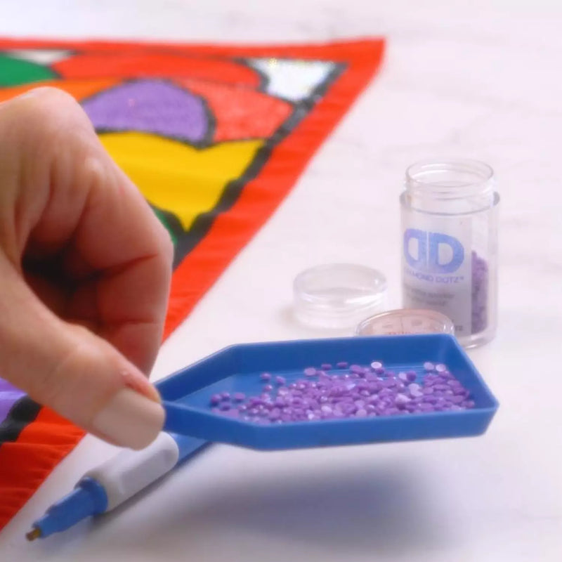 DIAMOND DOTZ - DD 8 Blue Trays with pouring lip - Limolin 