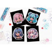 DIAMOND DOTZ - DOTZIES FLOCK - NEON ANIME GIRLS - Limolin 