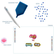 DIAMOND DOTZ - DOTZIES Stickers - Love - Limolin 