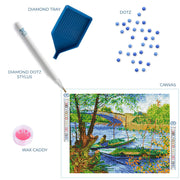 DIAMOND DOTZ - Fishing in Spring (Van Gogh) - Limolin 