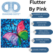 DIAMOND DOTZ - Flutter by Pink 38x38 - Limolin 