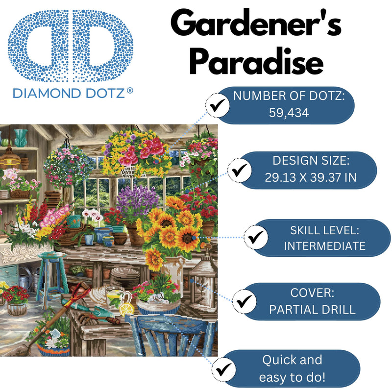 DIAMOND DOTZ - Gardener's Paradise - Limolin 
