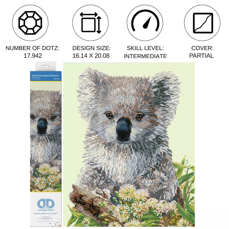 DIAMOND DOTZ - Koala & Eucalyptus Blossom - Limolin 