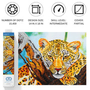 DIAMOND DOTZ - LEOPARD LOOK (14" x 18") - Limolin 