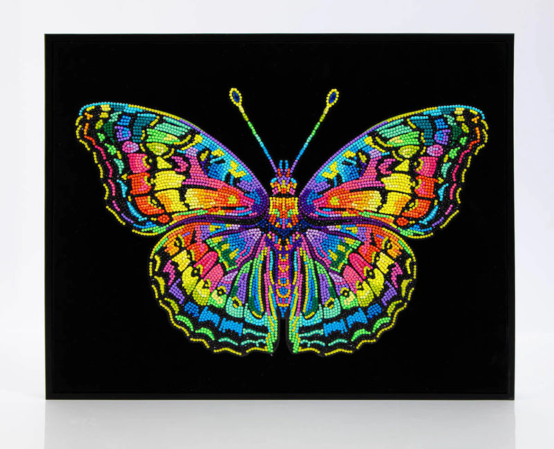 DIAMOND DOTZ - NEON BUTTERFLY (17.1" x 21.1") - Limolin 