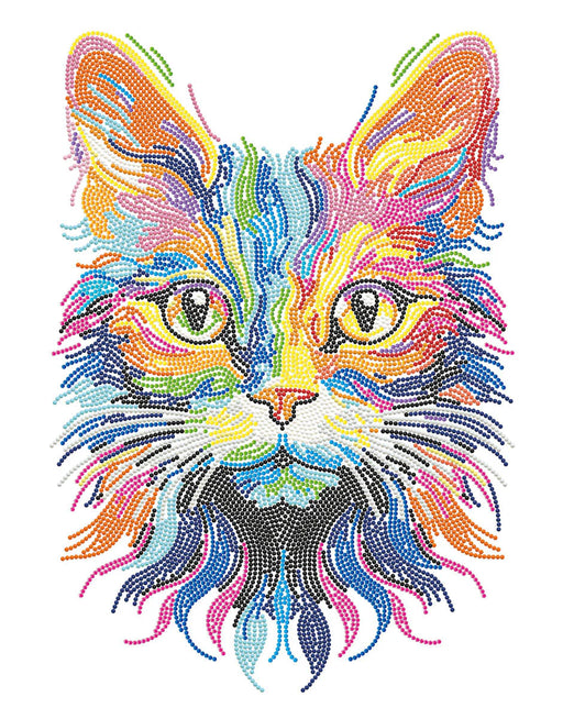 DIAMOND DOTZ - NEON CAT (17.1" x 21.1") - Limolin 