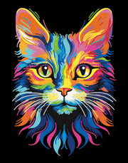 DIAMOND DOTZ - NEON CAT (17.1" x 21.1") - Limolin 
