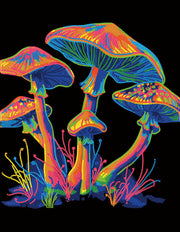DIAMOND DOTZ - NEON MUSHROOMS (17.1" x 21.1") - Limolin 
