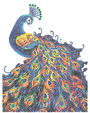 DIAMOND DOTZ - NEON PEACOCK (17.1" x 21.1") - Limolin 