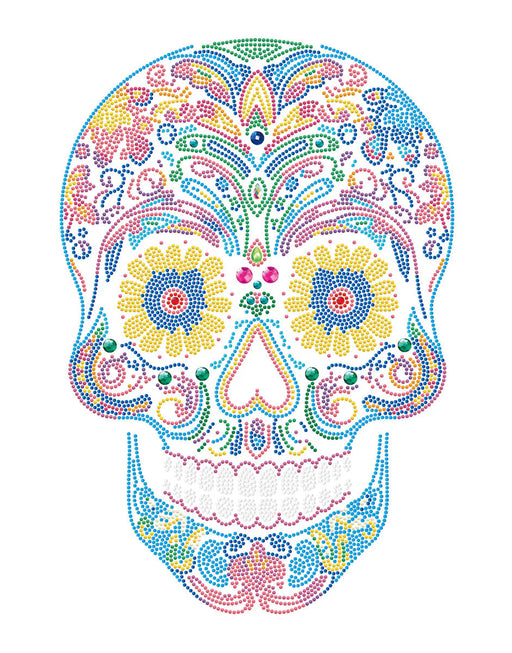 DIAMOND DOTZ - NEON SUGAR SKULL (17.1" x 21.1") - Limolin 