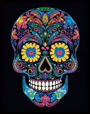 DIAMOND DOTZ - NEON SUGAR SKULL (17.1" x 21.1") - Limolin 