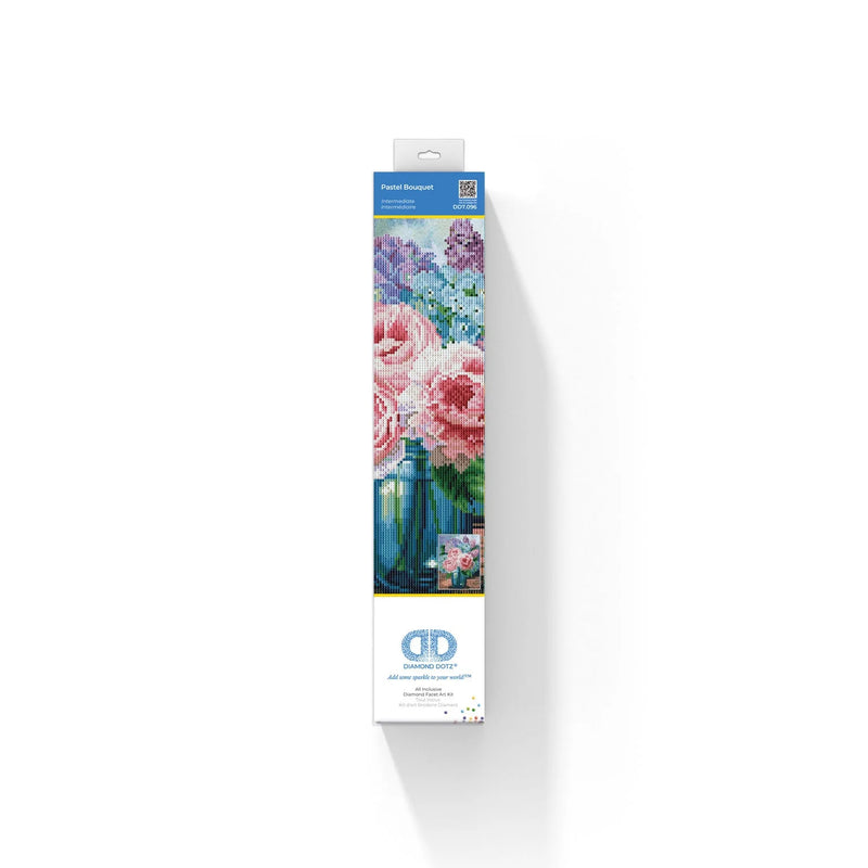 DIAMOND DOTZ - PASTEL BOUQUET (16.4" x 12.45" - 42cm x 32cm) - Limolin 