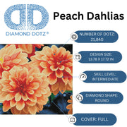 DIAMOND DOTZ - Peach Dahlias - Limolin 