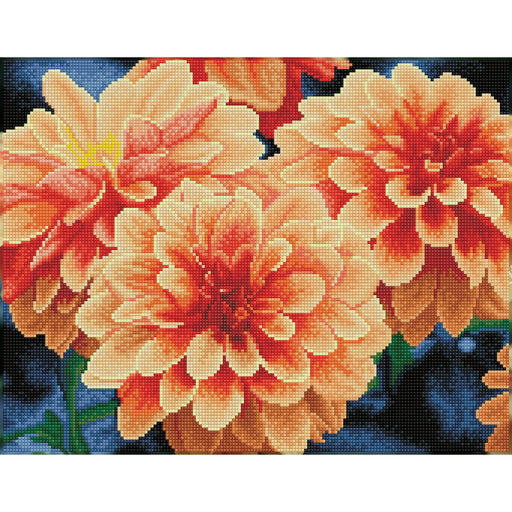 DIAMOND DOTZ - Peach Dahlias - Limolin 