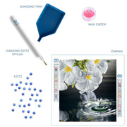 DIAMOND DOTZ - WATER DROPLET (13.8" x 12.6" - 35cm x 32cm) - Limolin 