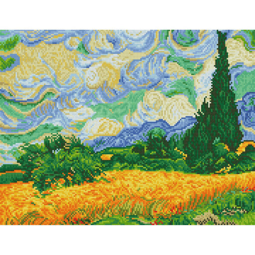DIAMOND DOTZ - Wheat Fields (Van Gogh) - Limolin 
