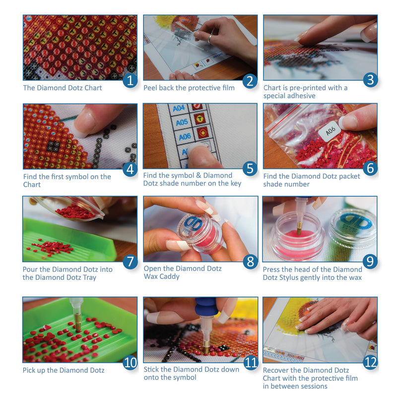 DIAMOND DOTZ - Wheat Fields (Van Gogh) - Limolin 