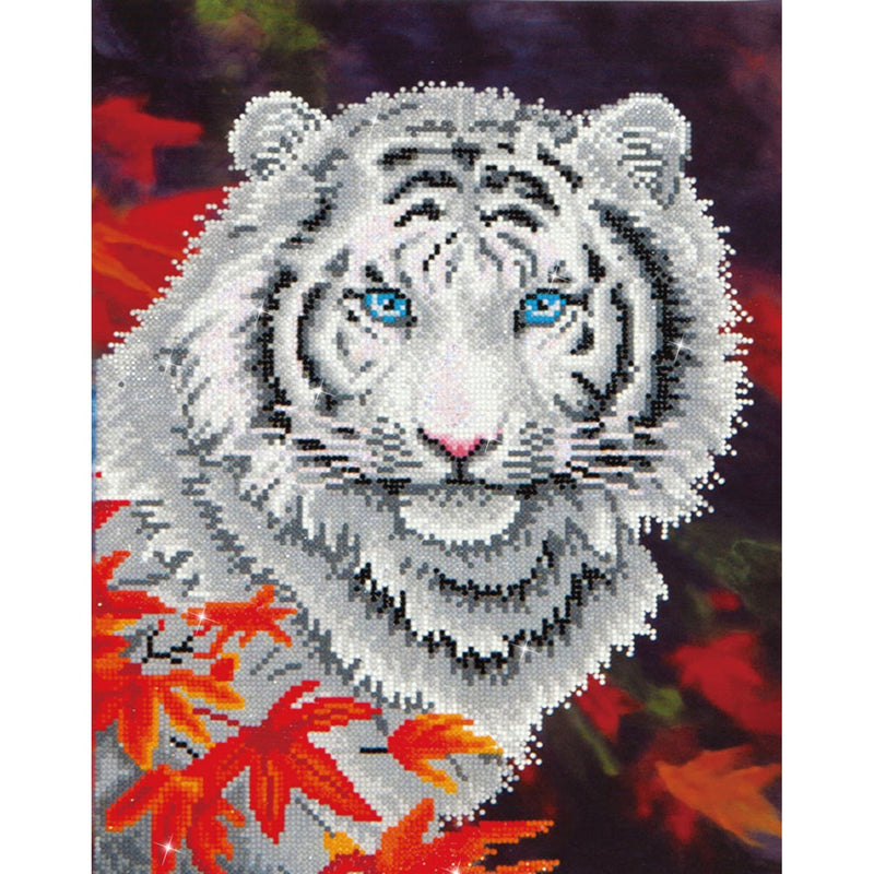 DIAMOND DOTZ - White Tiger in Autumn - Limolin 