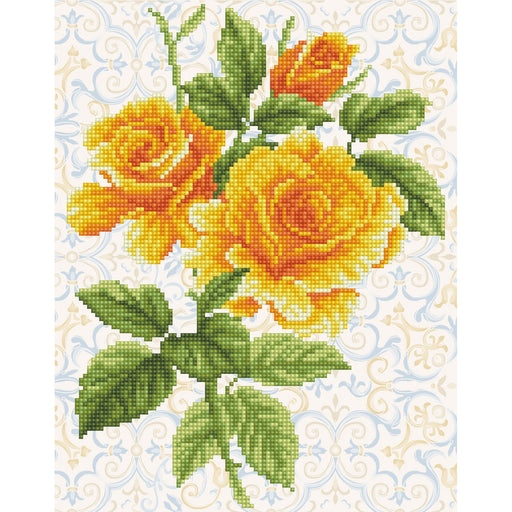 DIAMOND DOTZ - Yellow Rose Bouquet - Limolin 
