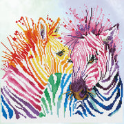 DIAMOND DOTZ - maRainbow Zebras - Limolin 