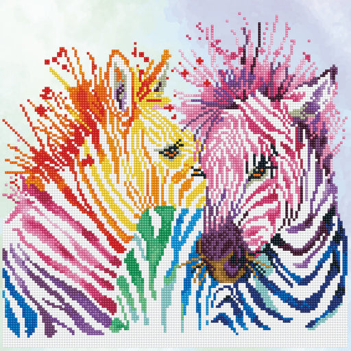 DIAMOND DOTZ - maRainbow Zebras - Limolin 