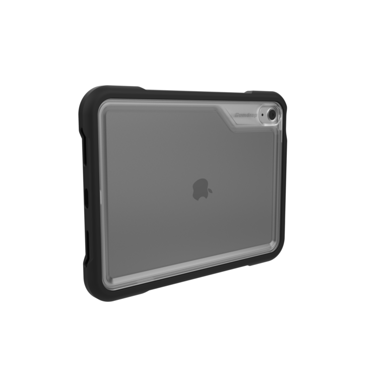 Gumdrop - Gumdrop iPad 10.9 (11th Gen) 2025 & (10th Gen) 2022 DropTech with Screen Protector Drop Protection Case TechShell Certified Clear Back Ideal for Asset Tagging - Black