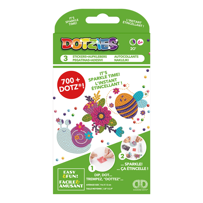 Dotzies Stickers(3) Garden friends 9,6x7,3