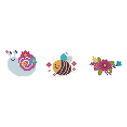 Dotzies Stickers(3) Garden friends 9,6x7,3