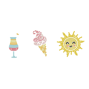 Dotzies Stickers(3) Sunshine 18x10