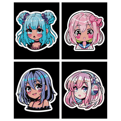 DOTZIES FLOCK - NEON ANIME GIRLS
