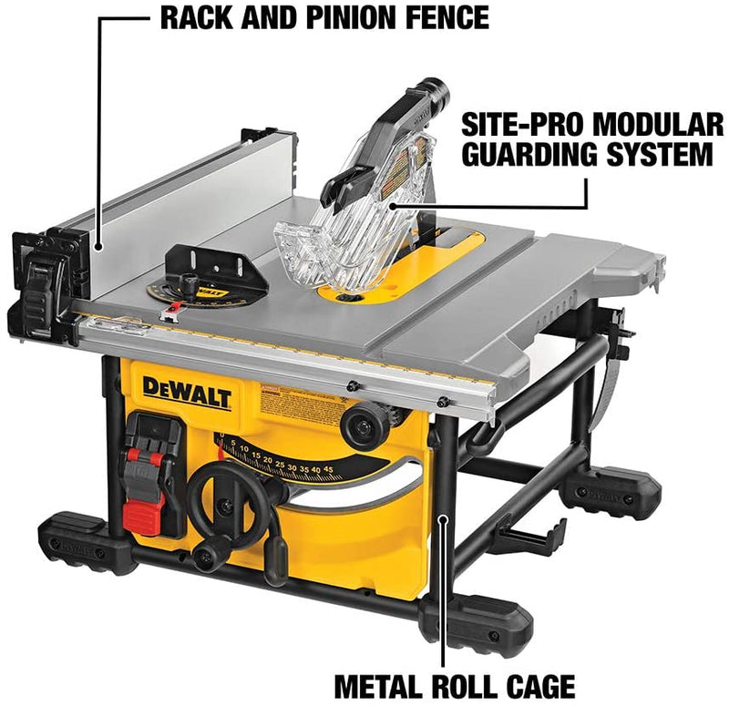 DEWALT DWE7485 8-1/4 in Jobsite Table Saw, Refurbished