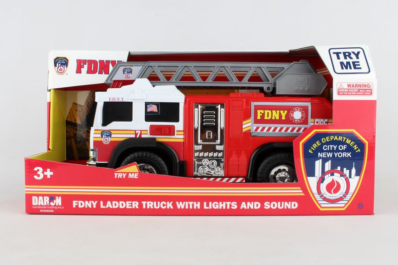 Daron - Fdny  Ladder Truck W/Lights & Sound - Limolin 
