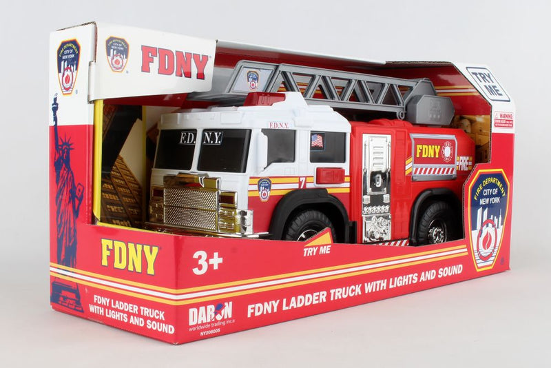 Daron - Fdny  Ladder Truck W/Lights & Sound - Limolin 