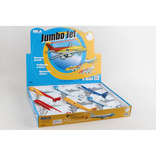 Daron - Jumbo Jet P/B Toy (6Pcs/Display) - Limolin 