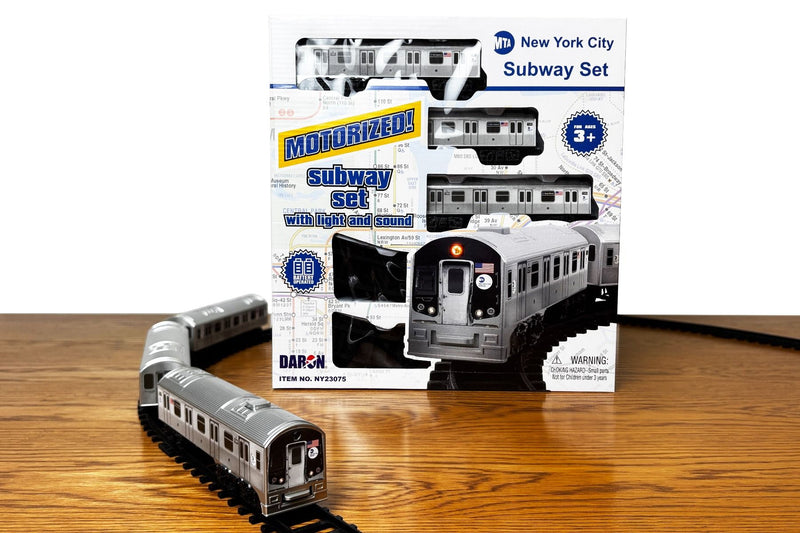 Daron - Mta 3Pc. Subway Train Set W/Track - Limolin 