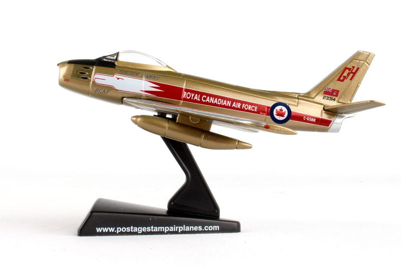 Daron - Postage Stamp Rcaf Canadair Sabre 1/110 Golden Hawk - Limolin 