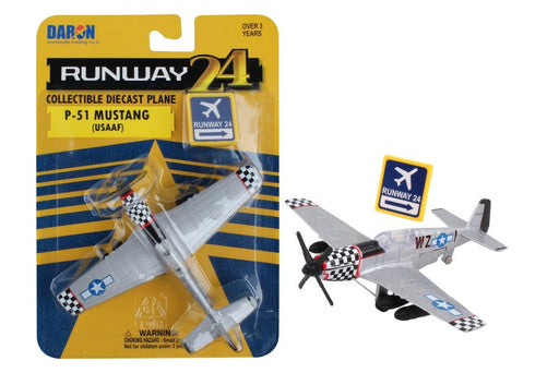 Daron - Runway24 P51D Silver No Runway - Limolin 