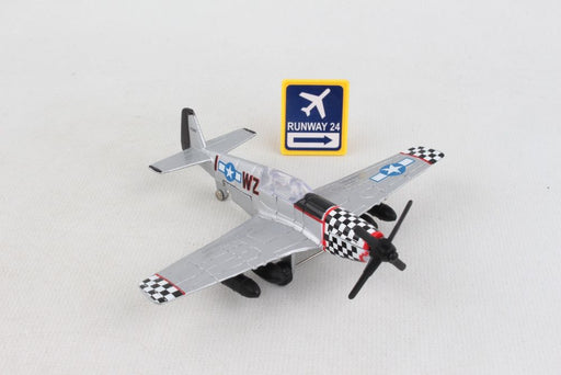 Daron - Runway24 P51D Silver No Runway - Limolin 