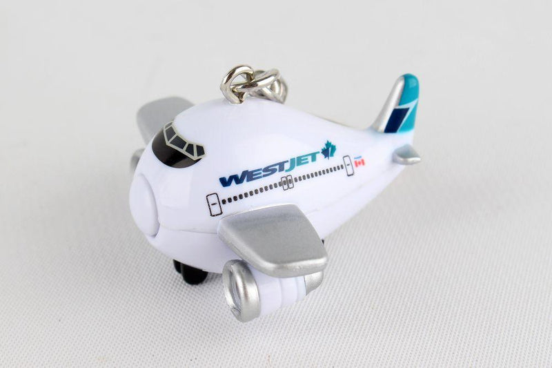 Daron - Westjet Airplane Keychain with Light & Sound - Limolin 