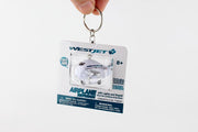Daron - Westjet Airplane Keychain with Light & Sound - Limolin 