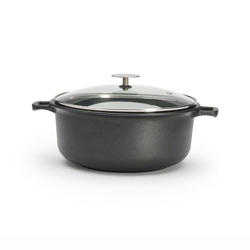 Debuyer - Choc Extreme, Stewpan 2 Handles w/Glass Lid, 24cm - Limolin 