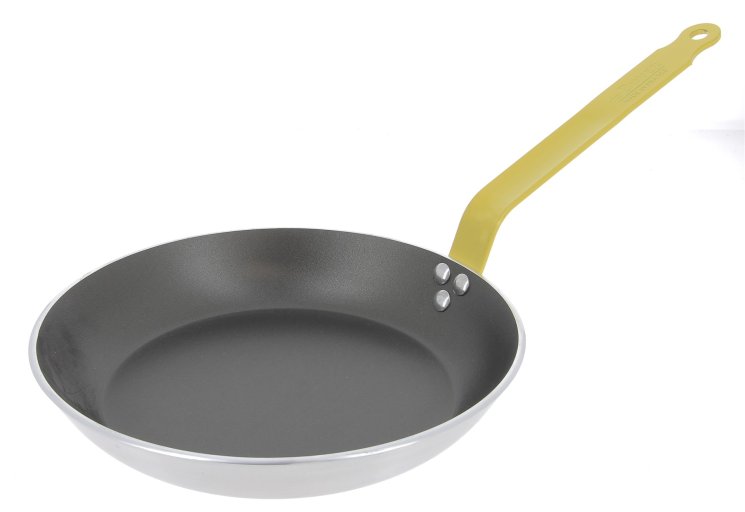 Debuyer - Choc, Frypan Round Non-stick 28cm Yellow Handle - Limolin 