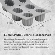 Debuyer - Elastomoule Bordelais Fluted Cakes Silicone Mold 6 - Limolin 